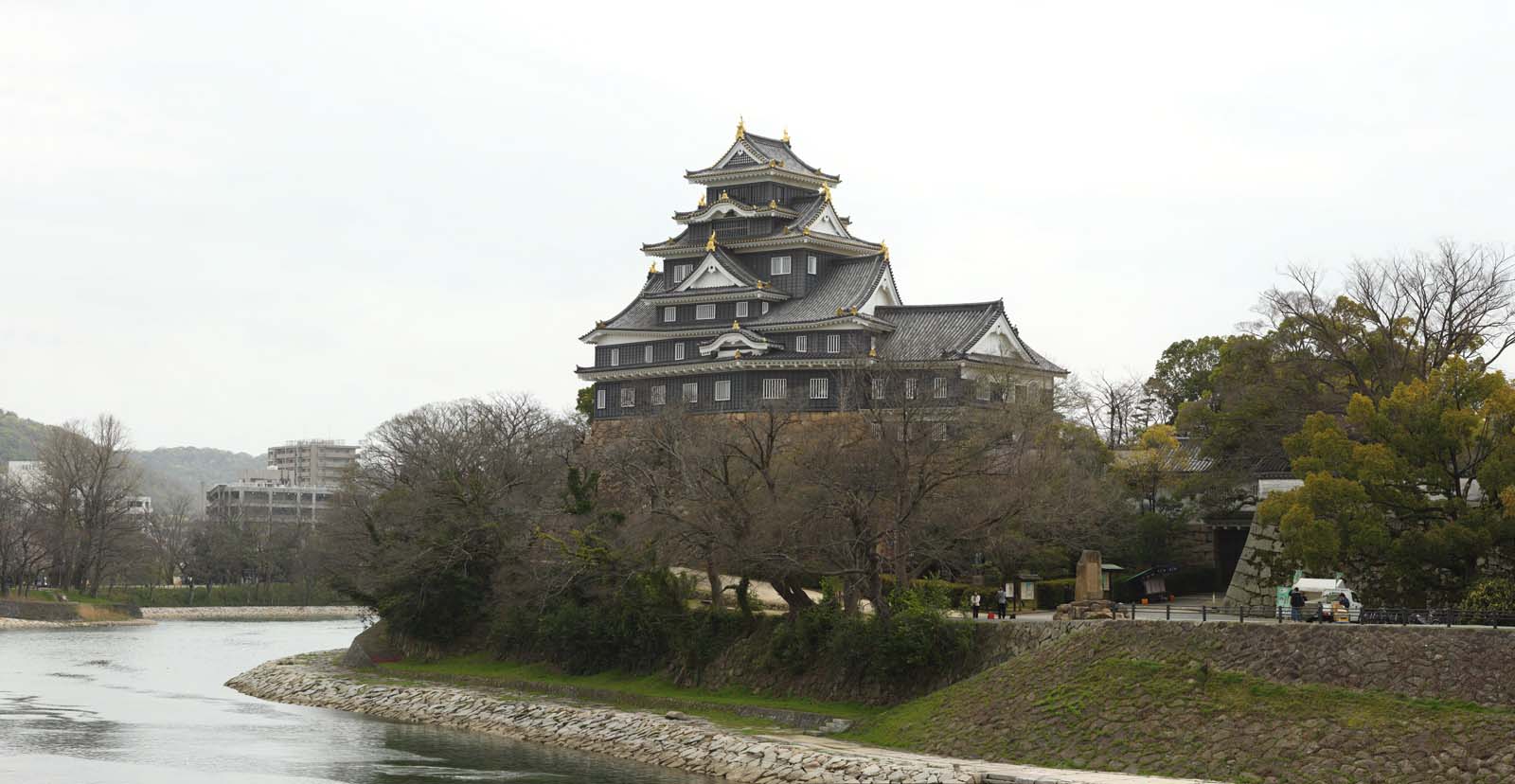 foto,tela,gratis,paisaje,fotografía,idea,Castillo de Okayama - jo, Castillo, La torre de castillo, Castillo de Crow, 