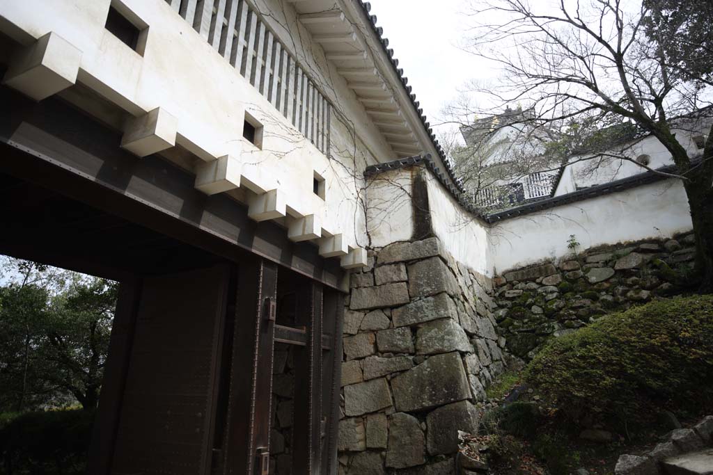 foto,tela,gratis,paisaje,fotografía,idea,El puerta de corredor de castillo de Okayama - jo, Castillo, Puerta de castillo, Castillo de Crow, 