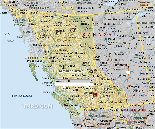 Kamloops Map