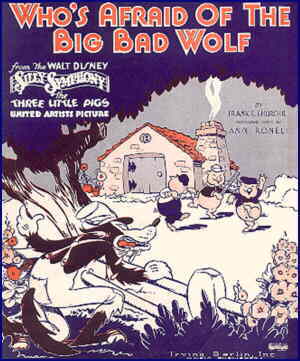 Classic sheet music about The Big Bad Wolf.