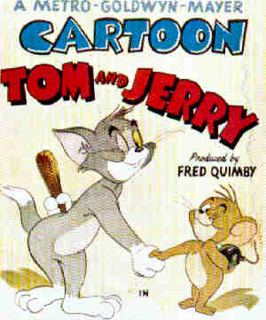 Tom & Jerry, from a 1952 movie poster.