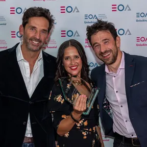 Olly, Lisa and James at the EOA Awards