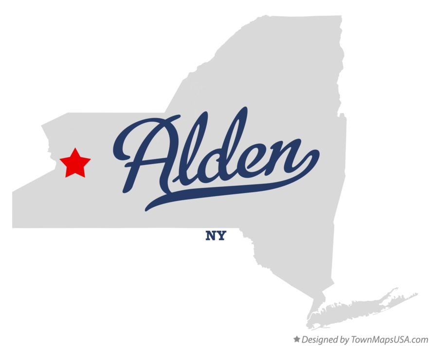 Map of Alden New York NY