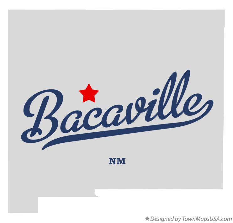 Map of Bacaville New Mexico NM