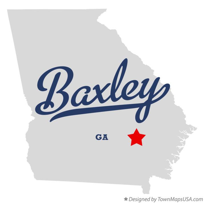 Map of Baxley Georgia GA