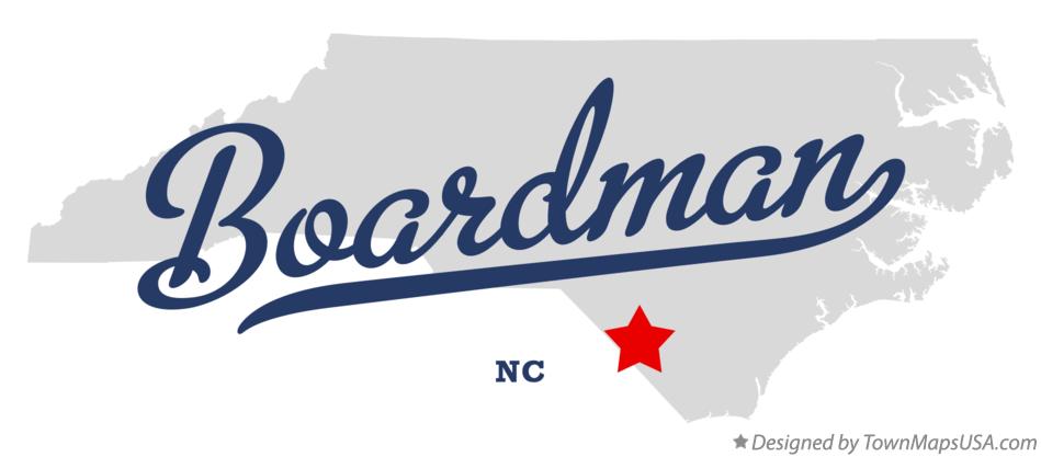 Map of Boardman North Carolina NC