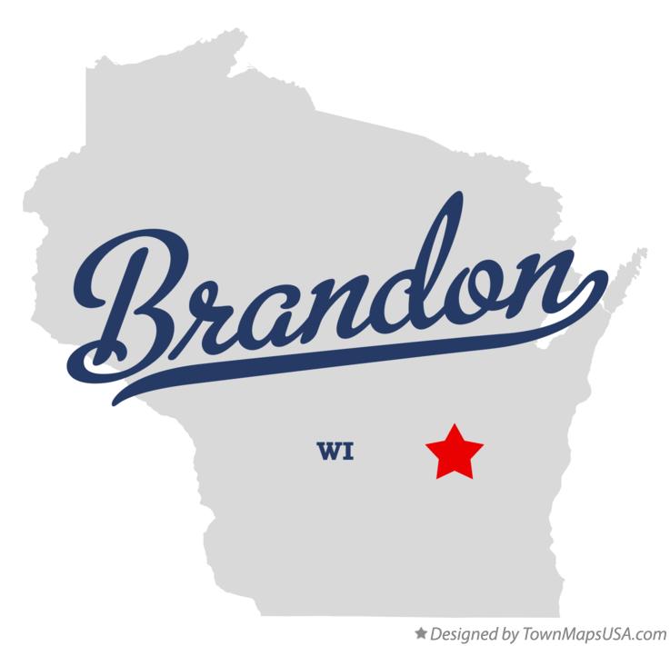 Map of Brandon Wisconsin WI