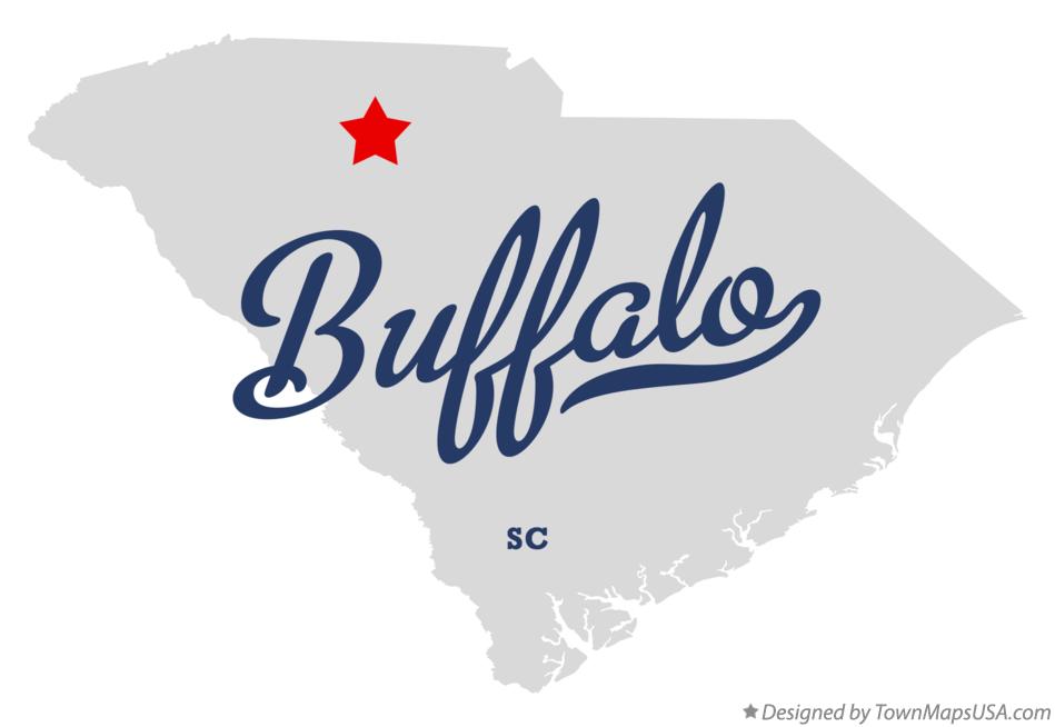 Map of Buffalo South Carolina SC