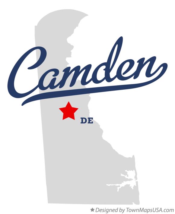 Map of Camden Delaware DE