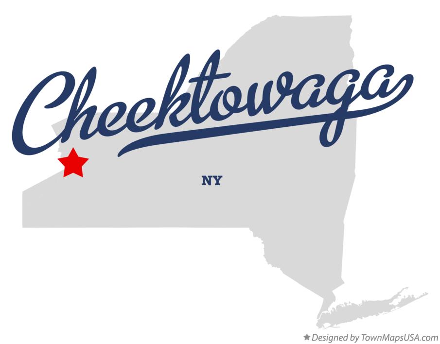 Map of Cheektowaga New York NY