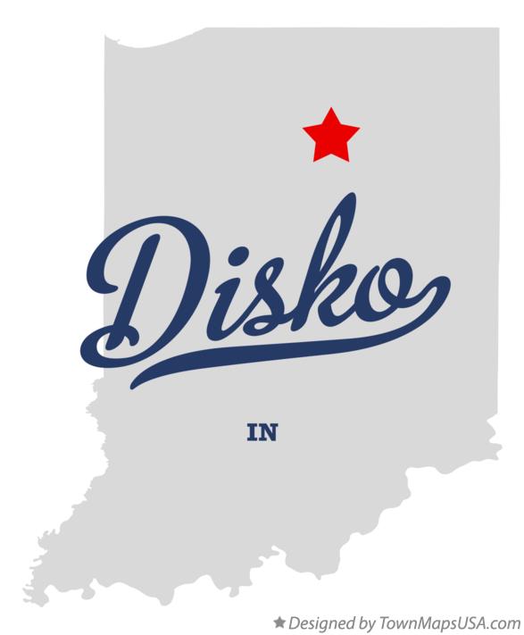 Map of Disko Indiana IN