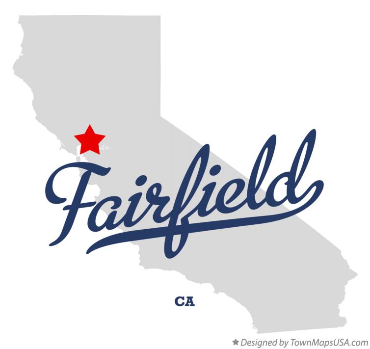 Map of Fairfield California CA