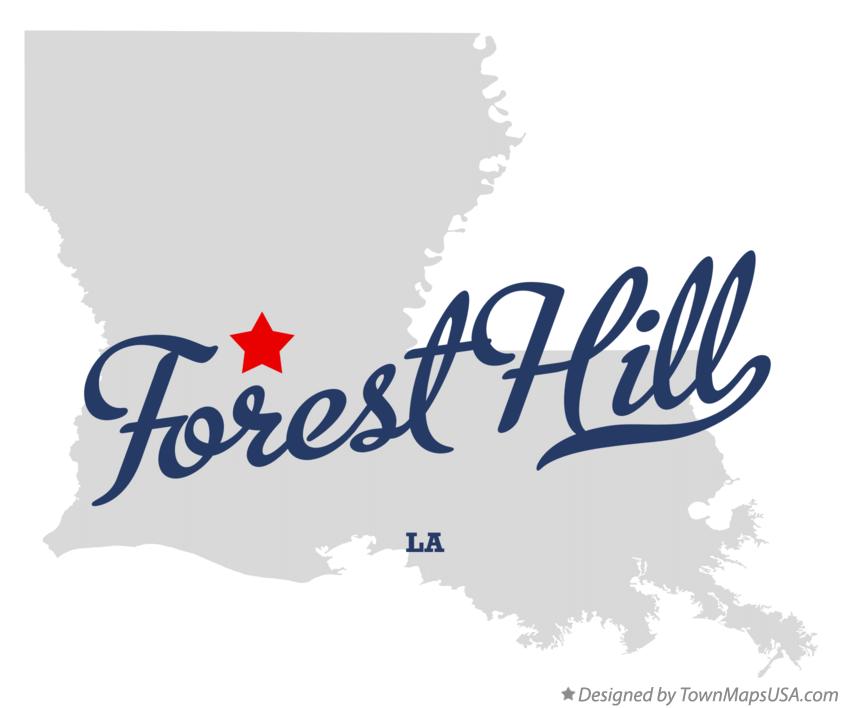 Map of Forest Hill Louisiana LA