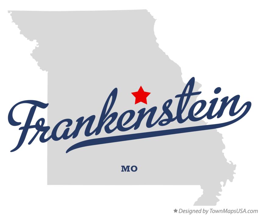 Map of Frankenstein Missouri MO