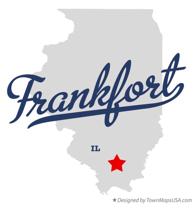 Map of Frankfort Illinois IL