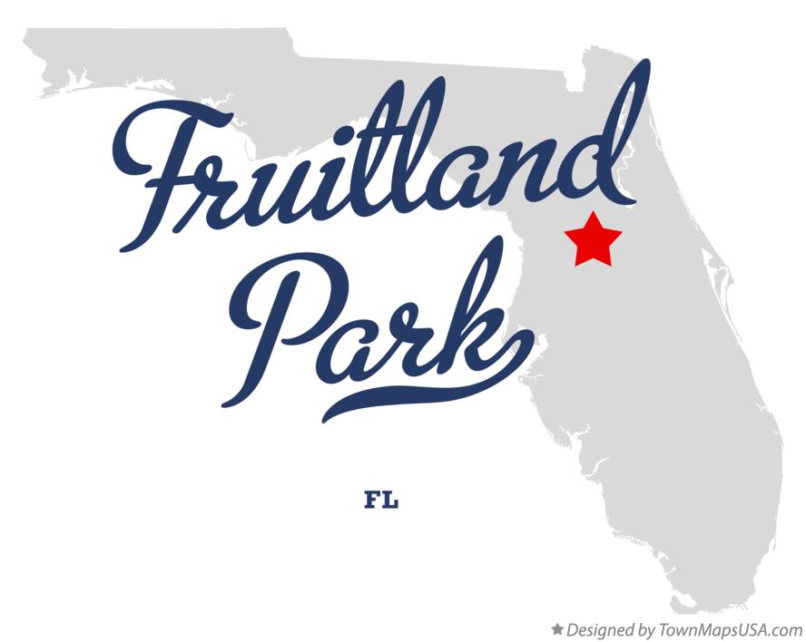 Map of Fruitland Park Florida FL