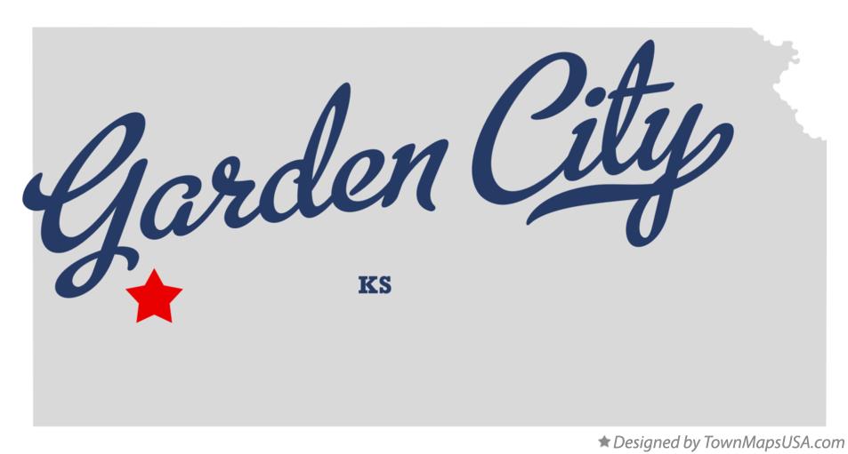 Map of Garden City Kansas KS