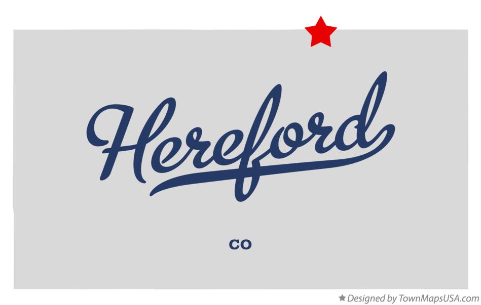 Map of Hereford Colorado CO