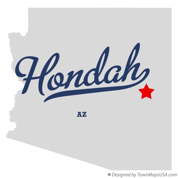 Map of Hondah Arizona AZ