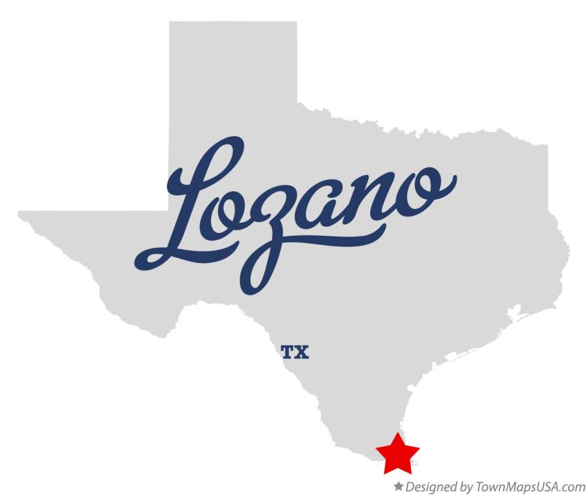 Map of Lozano Texas TX