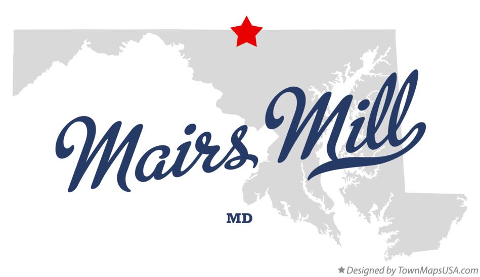 Map of Mairs Mill Maryland MD