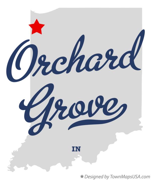 Map of Orchard Grove Indiana IN