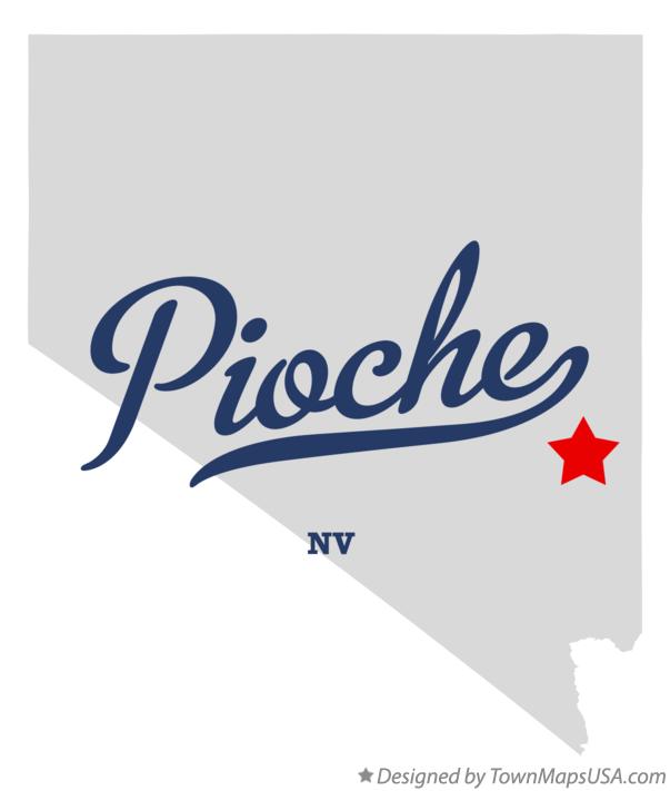 Map of Pioche Nevada NV