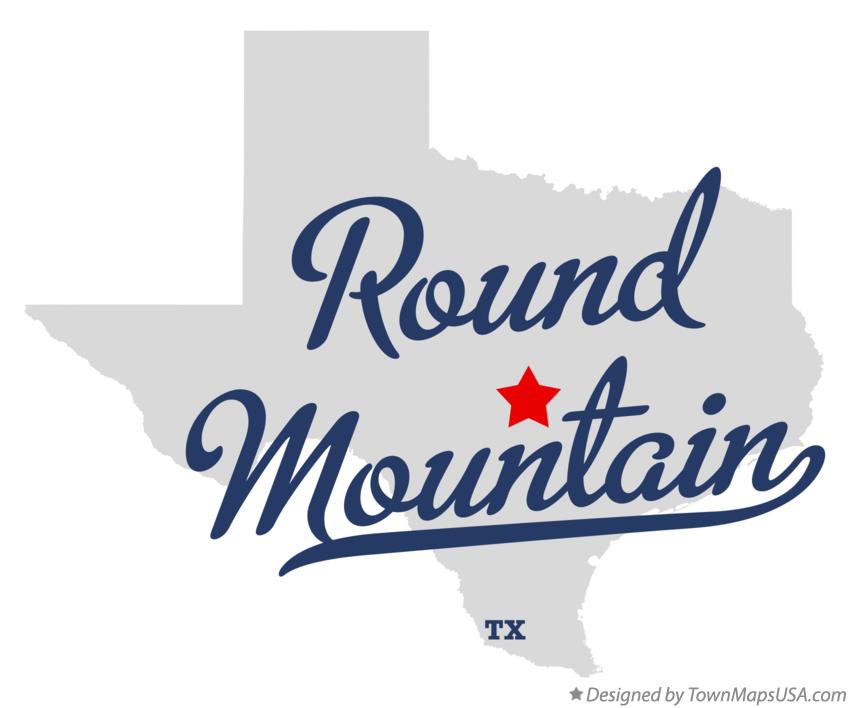 Map of Round Mountain Texas TX