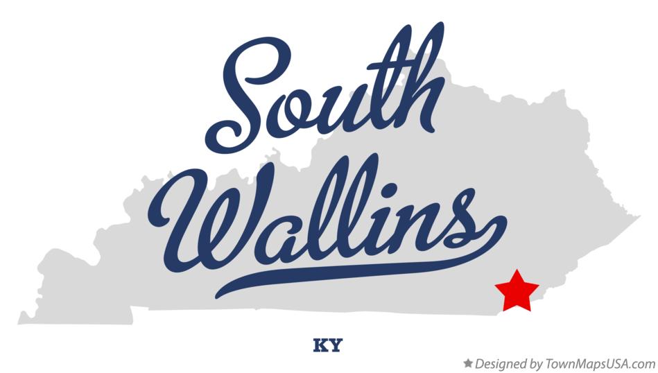 Map of South Wallins Kentucky KY