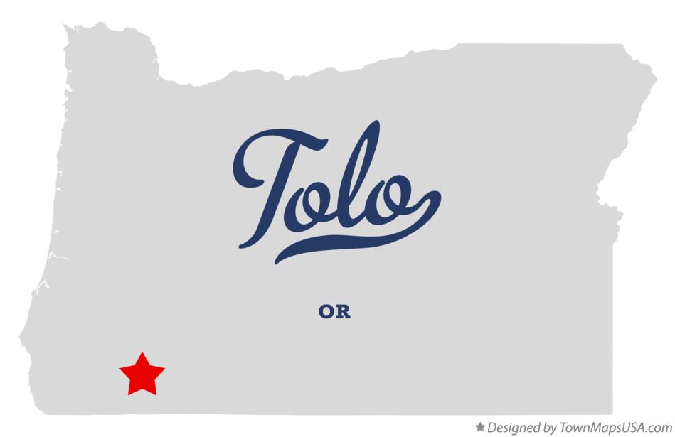 Map of Tolo Oregon OR