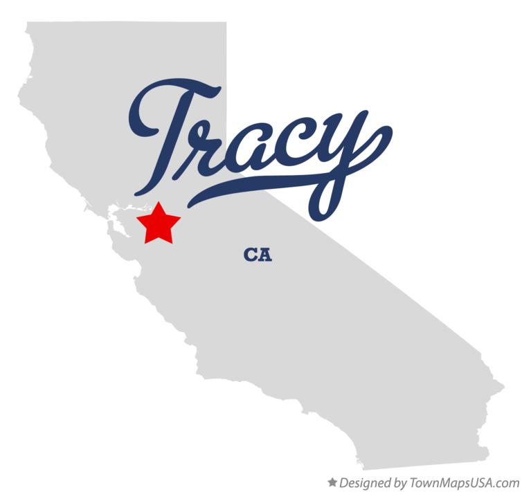 Map of Tracy California CA