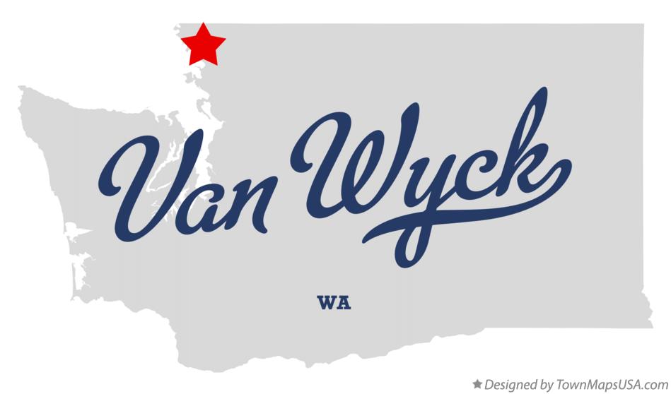 Map of Van Wyck Washington WA