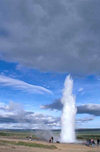 Iceland - Strokkur: geyser eruption - Hvítá River geothermic region - photo by W.Schipper