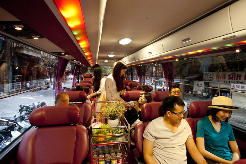 on board service Limousine bus 29 seats by sapa travel