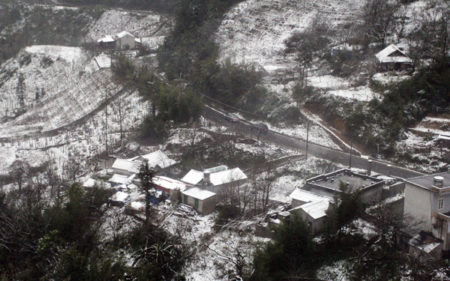 snow in sapa villages