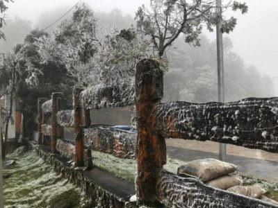 it is snowing in Sapa