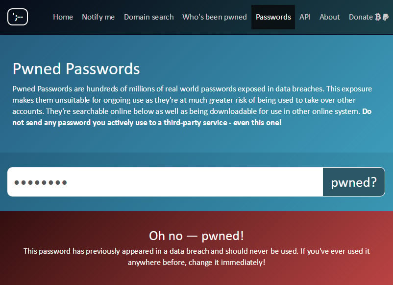 Password is Pwned