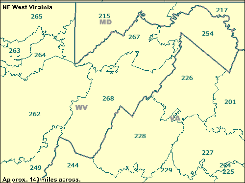 NE West Virginia