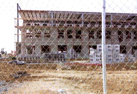 Ridley High School construction - E wall