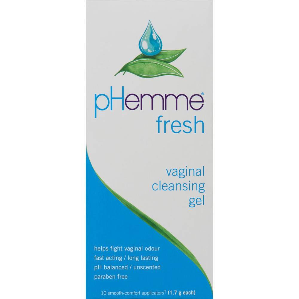Phemme gel vaginal nettoyant fraîche - feminine hygiene, fresh vaginal cleanse gel (10 ct)