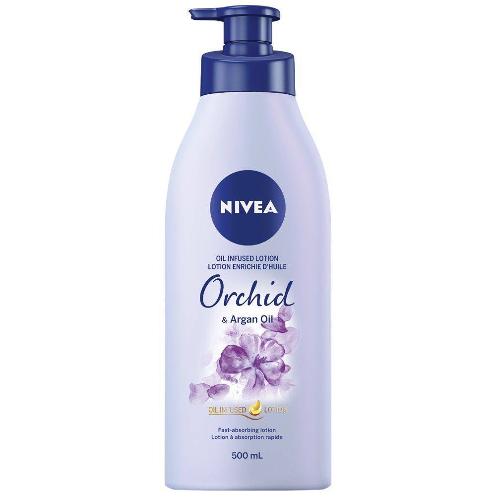 Nivea lotion enrichie d’huile orchid & argan (500ml) - oil infused orchid & argan oil body lotion (500 ml)