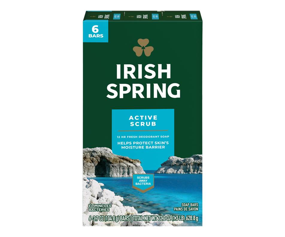 Irish Spring Exfol/Act. Hydr. - Irish Spring Act/Scrub Moist.