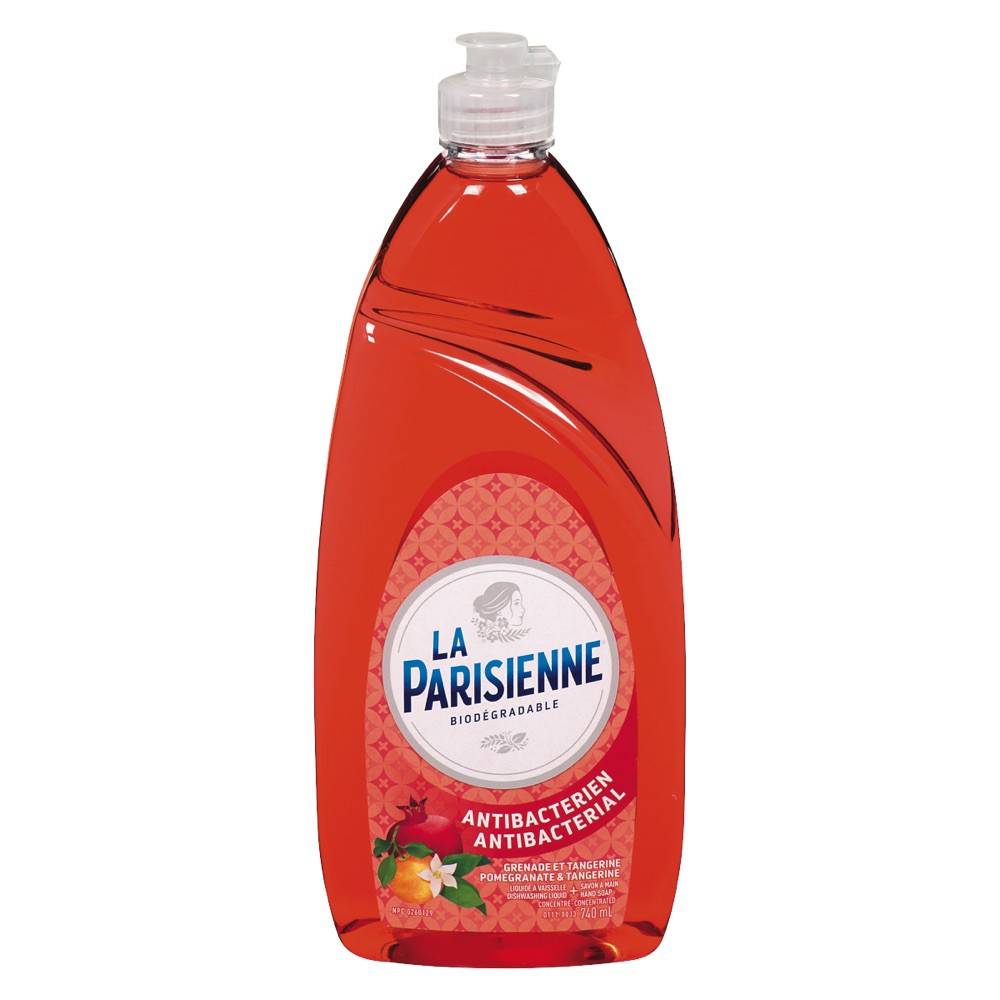 La parisienne liquide à vaisselle et savon pour les mains la parisienne grenade et tangerine (740 ml) - antibacterial dishwashing liquid (740 ml)