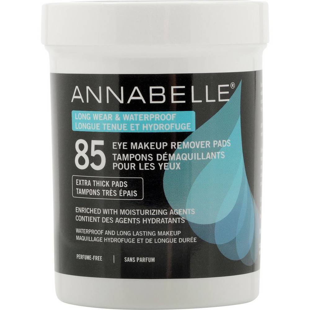 Annabelle tampons démaquillants maquillage longue tenue & hydrofuge (85 unités) - longwear/waterproof makeup remover pads (1 ea)