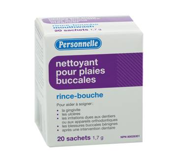 Personnelle nettoyant pour plaies buccales (20 x 1,7 g) - oral wound cleanser (20 x 1.7 g)