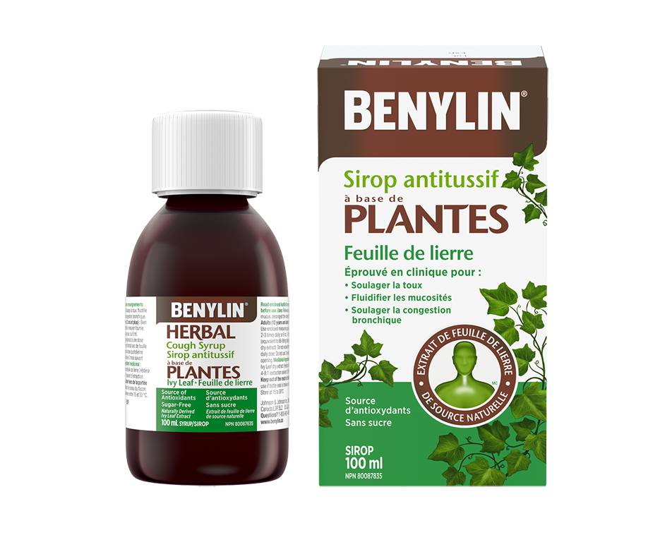 Benylin sirop antitussif à base de plantes feuille de lierre