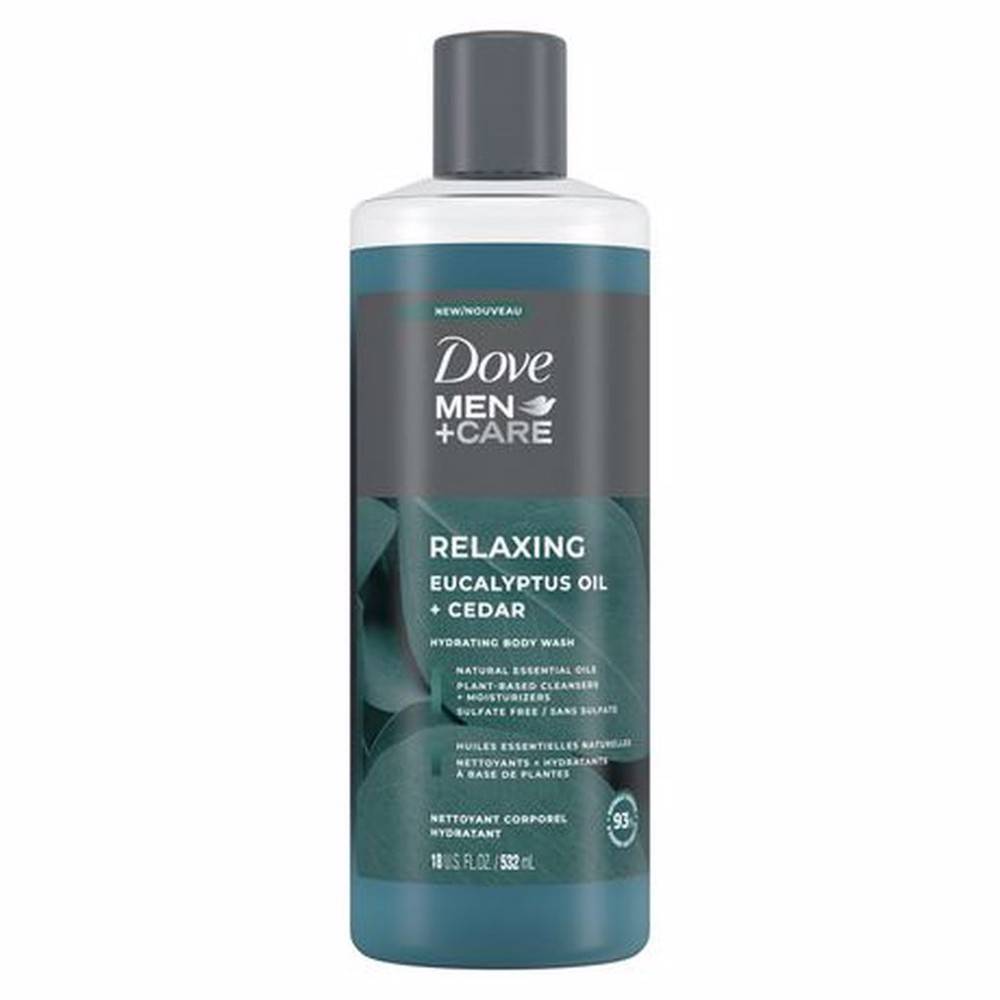 Dove gel douche relaxant à l'huile d'eucalyptus et cèdre (532 ml) - eucalyptus oil + cedar relaxing body wash (532 ml)