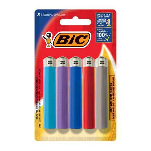 Bic briquets de poche classiques - classic pocket lighters (5 units)