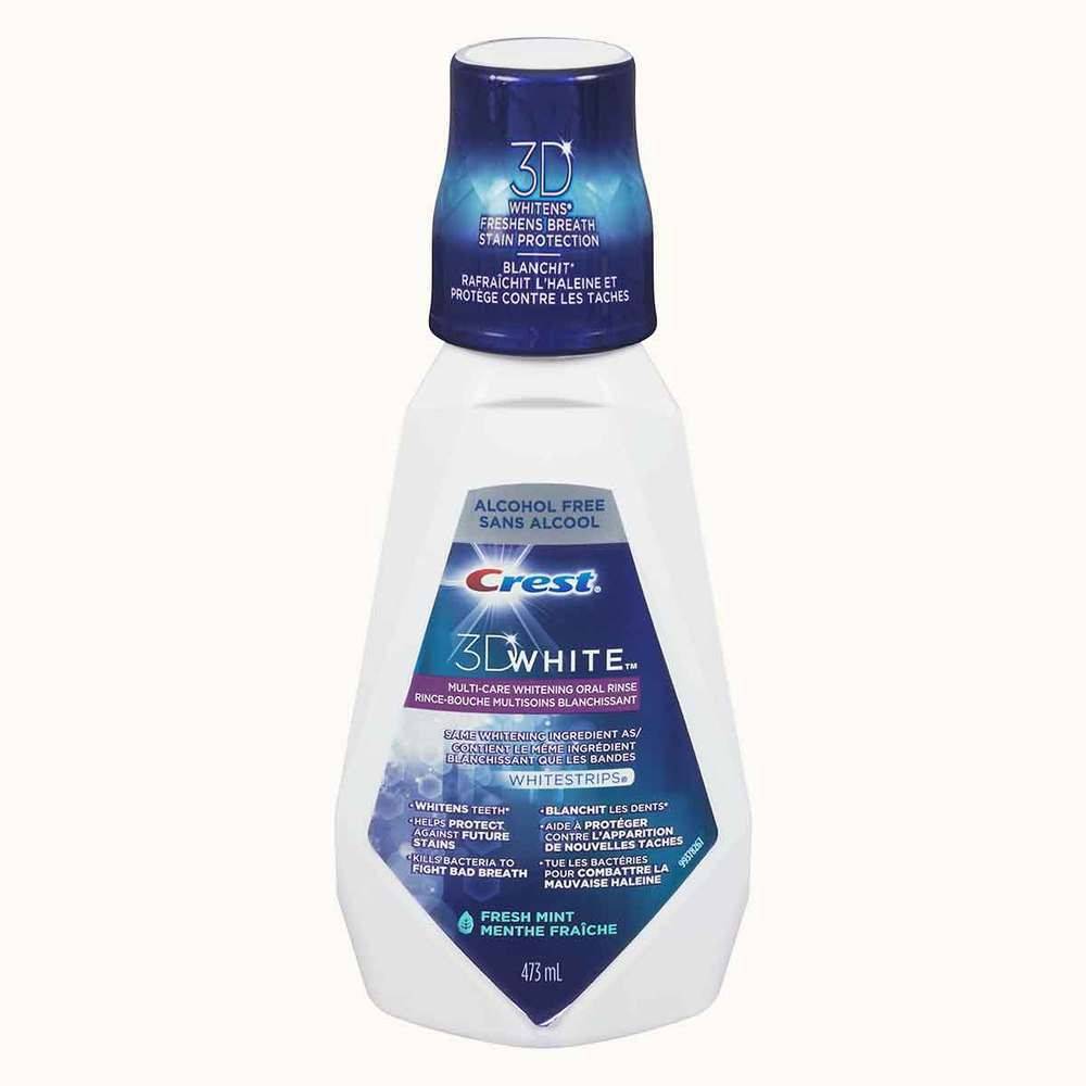 3D white rince-bouche (473ml, blanc éblouissant) - crest 3d white multi care whitening rinse fresh mint (473ml)