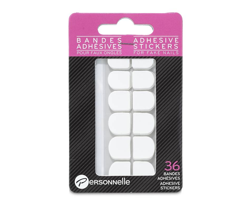 Personnelle cosmetics bandes adhésives pour faux ongles (36 unités) - adhesive stickers for fake nails (36 units)